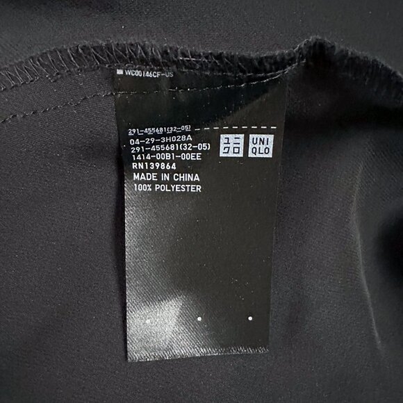 Uniqlo Satin Silky Black Maxi Slip Dress Spaghetti Straps Chic Coquette 90s Sz S - Picture 4 of 6